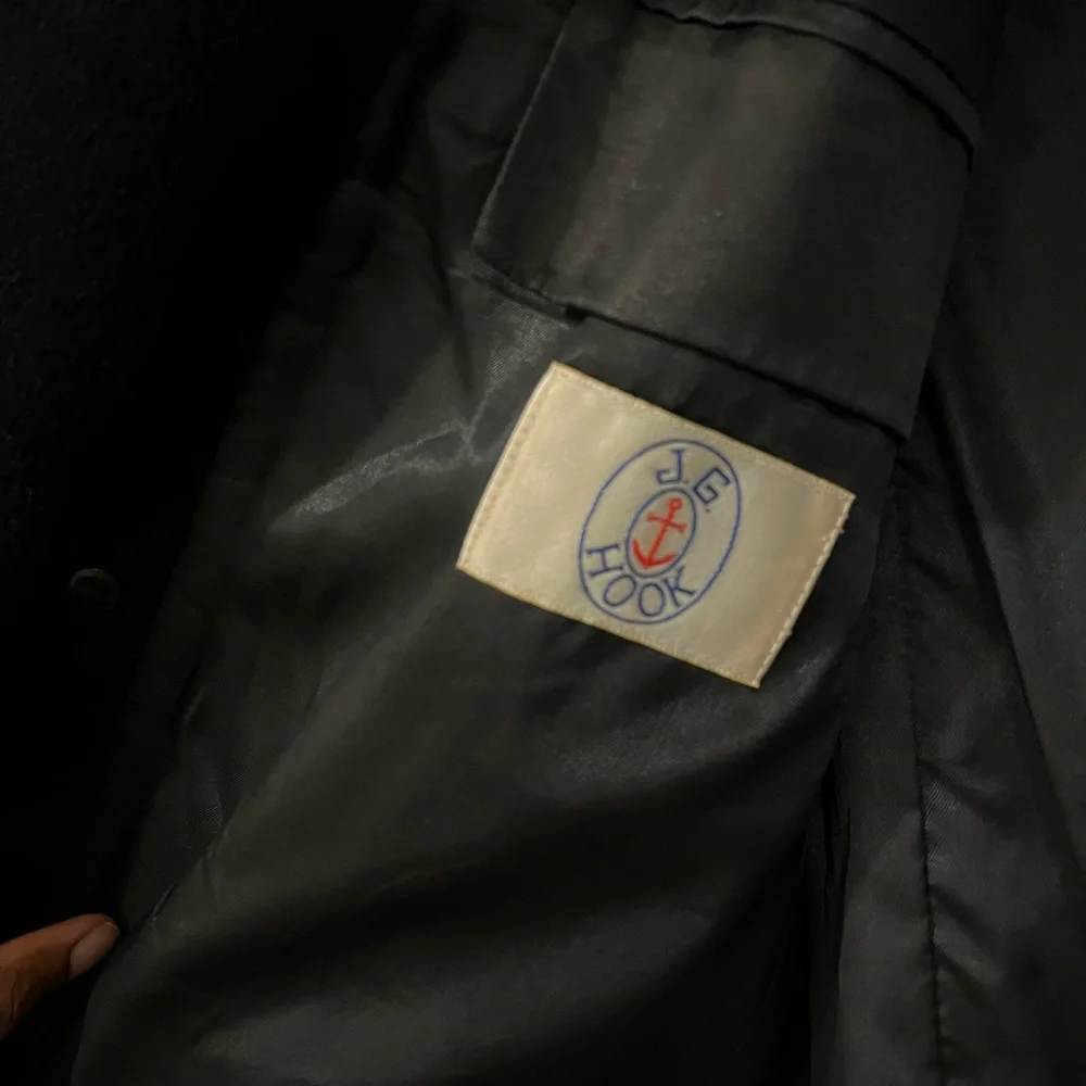 Wool Cashmere Coat in Black by J.G. Hook - Picture 6 of 12